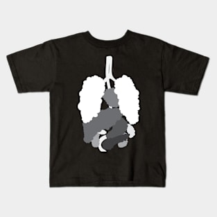 smoke clouds in the body Kids T-Shirt